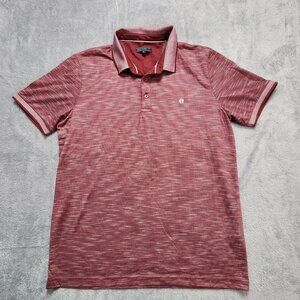 Felix Hardy Polo Shirt Men's XL Maroon Red Heathered Cotton Viscose Short Sleeve
